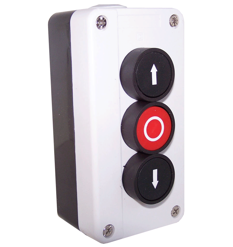 Taster 3-fach Drucktaster dreifach AP Aufputz Garagentor Tor Antrieb