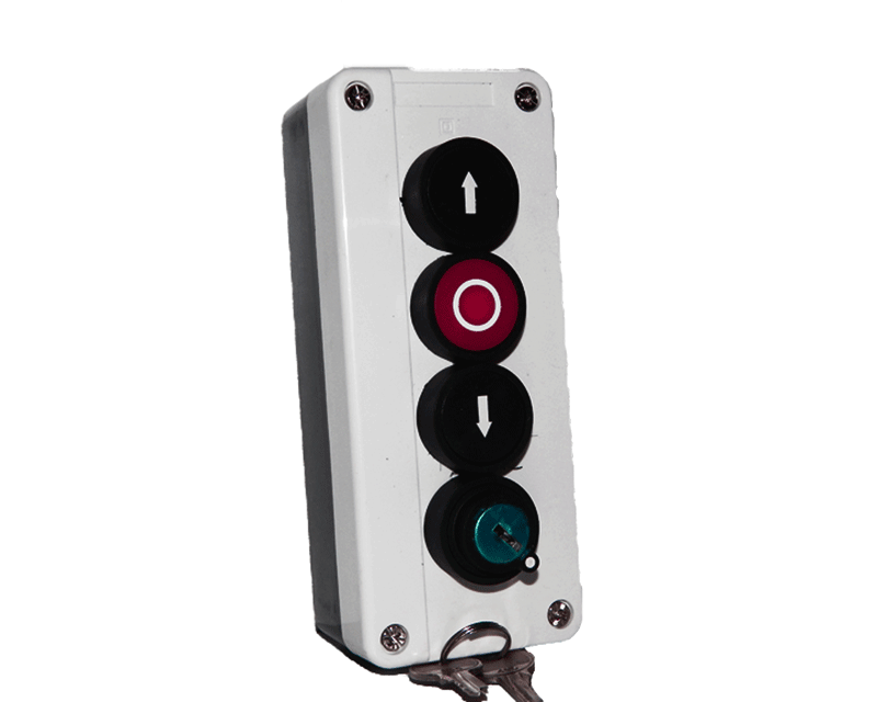 3-fach Drucktaster mit Schloss abschließbar Garagentor AUF HALT AB